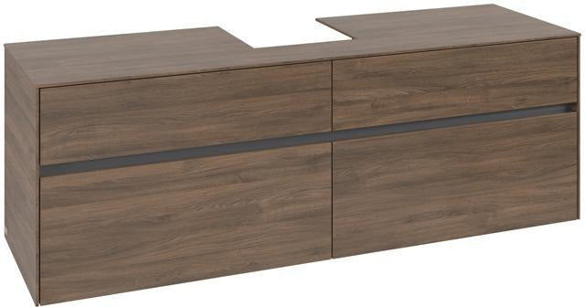 Villeroy & Boch Waschtischunterschrank Collaro C10400 1600 mm Arizona Oak mit 4 Auszügen