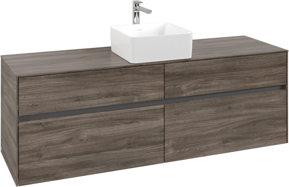 Villeroy & Boch Waschtischunterschrank Collaro C04900 1600 mm Stone Oak mit 4 Auszügen