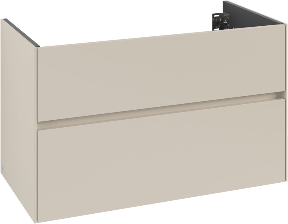 Villeroy & Boch Waschbeckenunterschrank Collaro C13900 in White Oak – 996 mm, 2 Auszüge, SoftClosing