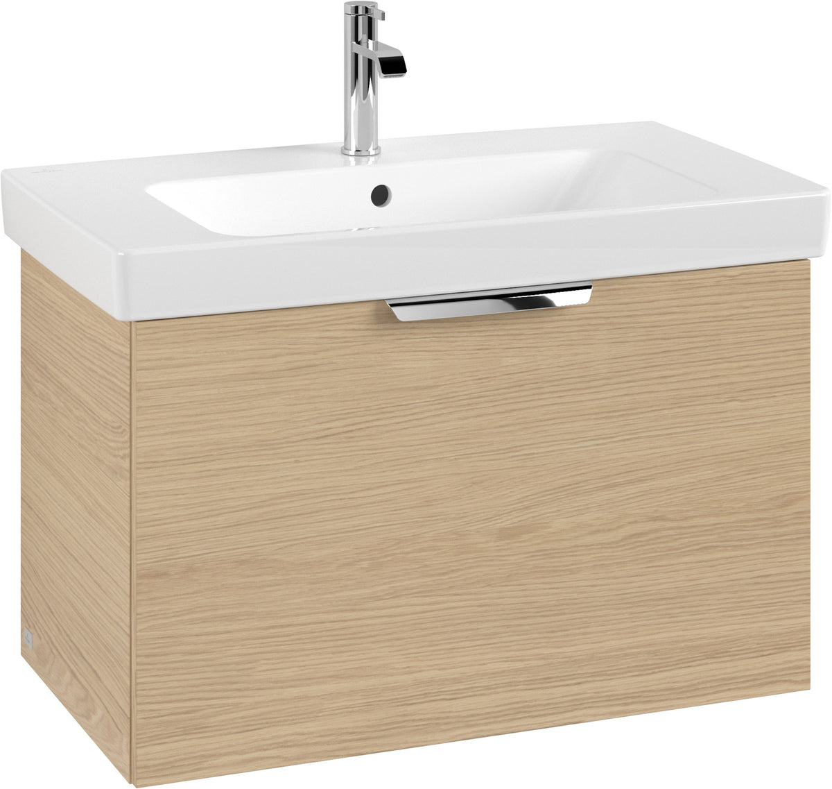 Villeroy & Boch LineUp Badezimmerset 1000 mm mit Spiegel Arizona Oak – Waschbecken, Unterschrank & Spiegel