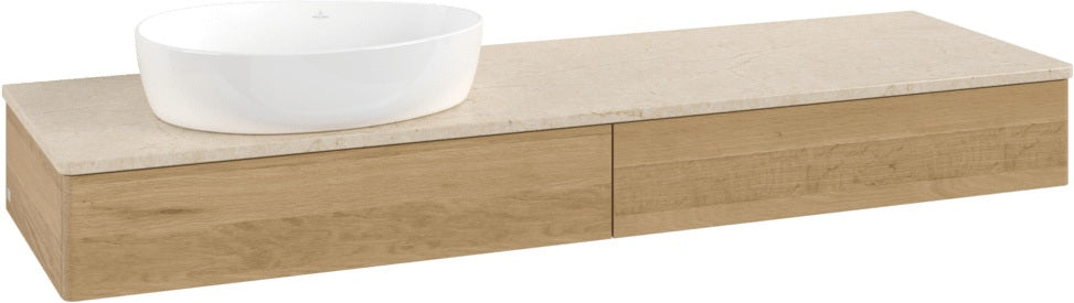 Villeroy & Boch Antao Waschbeckenunterschrank L15013 1600 mm Warm Walnut mit LED