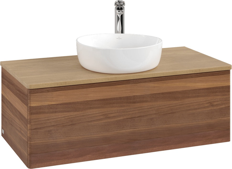 Villeroy & Boch Waschtischunterschrank Antao L31050 1000 mm Anthrazit Matt Lack mit LED-Beleuchtung