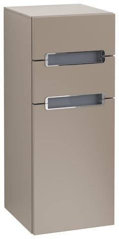 Villeroy & Boch SUBWAY 2.0 Seitenschrank 354 mm Eiche silbergrau – Wandhängend mit Soft-Close