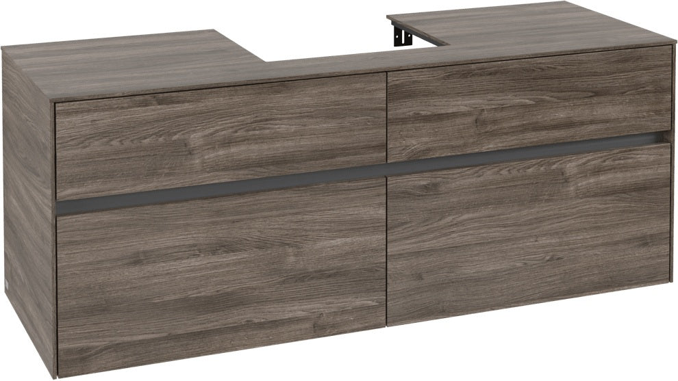 Villeroy & Boch Waschtischunterschrank Collaro C073 1400 mm Stone Oak mit 4 Auszügen