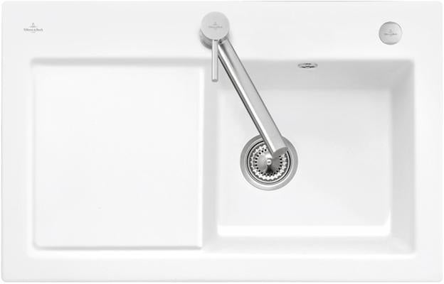 Villeroy & Boch Subway 45 Einbauspüle 780x510mm Keramik Ivory CeramicPlus