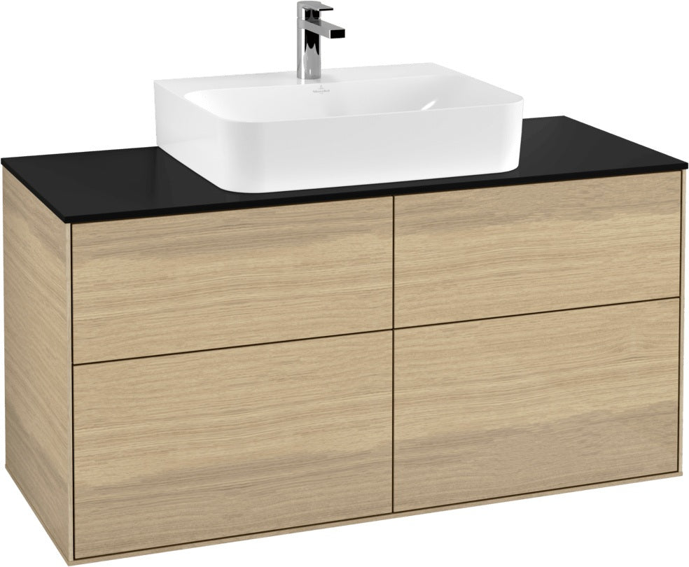 Villeroy & Boch Finion Waschbeckenunterschrank 1200 mm Glossy White Lacquer mit LED-Beleuchtung