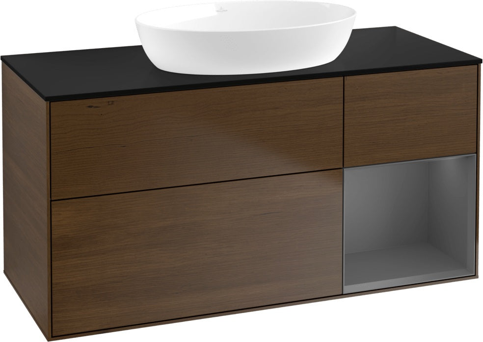 Villeroy & Boch Finion Waschtischunterschrank FA72GFGF 1200 mm Glossy White Lacquer mit LED-Beleuchtung