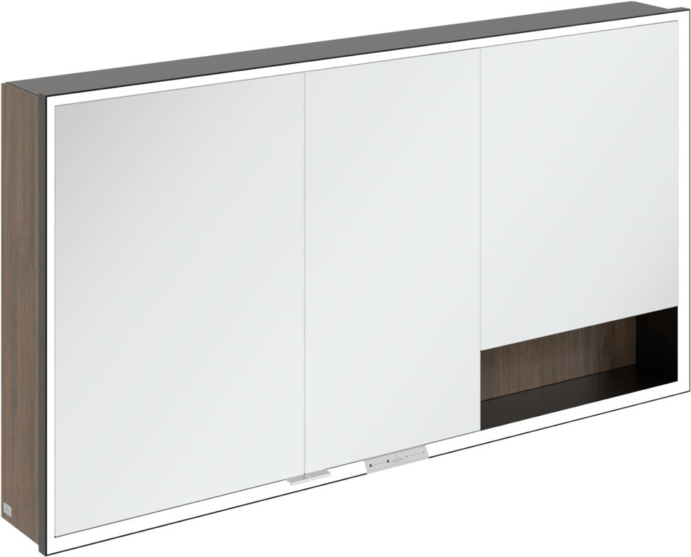 Villeroy & Boch Spiegelschrank My View+ B48110 1000 mm Graphite mit LED-Beleuchtung und SoftClosing