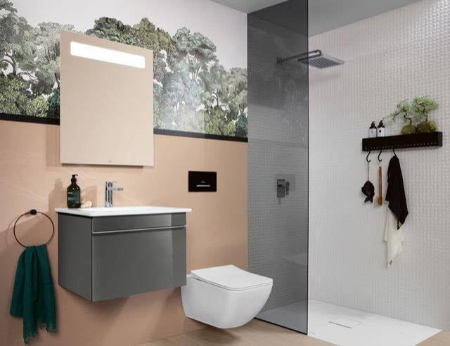 Villeroy & Boch Venticello Waschbeckenunterschrank 553 mm Glossy White – Wandhängend mit Auszug