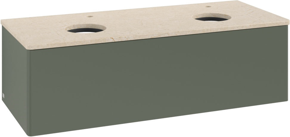 Villeroy & Boch Waschtischunterschrank Antao 1200 mm Anthrazit Matt Lackiert mit Auszug
