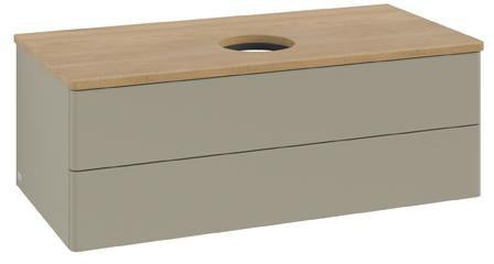 Villeroy & Boch Antao Waschtischunterschrank 1000 mm Silk Grey Matt mit 2 Auszügen