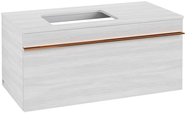 Villeroy & Boch Venticello Waschtischunterschrank Glossy White 957 mm, Auszug links