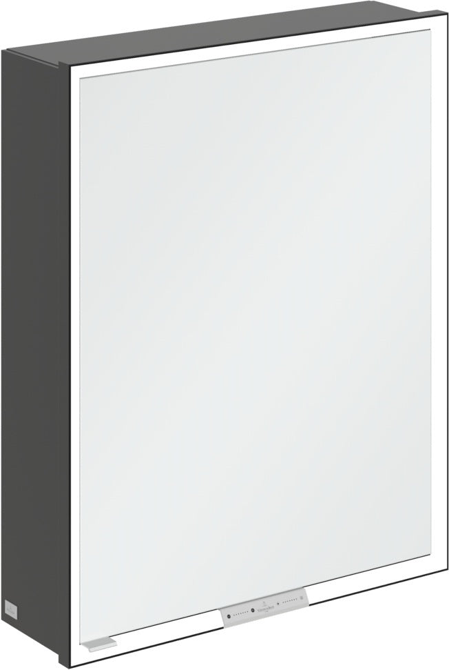 Villeroy & Boch Spiegelschrank My View+ B48110 1000 mm Graphite mit LED-Beleuchtung und SoftClosing