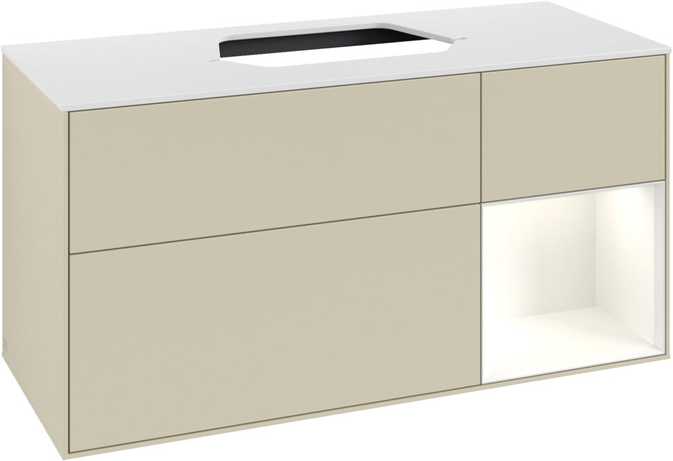 Villeroy & Boch Waschtischunterschrank Finion F421G 1200 mm Glossy White Lacquer