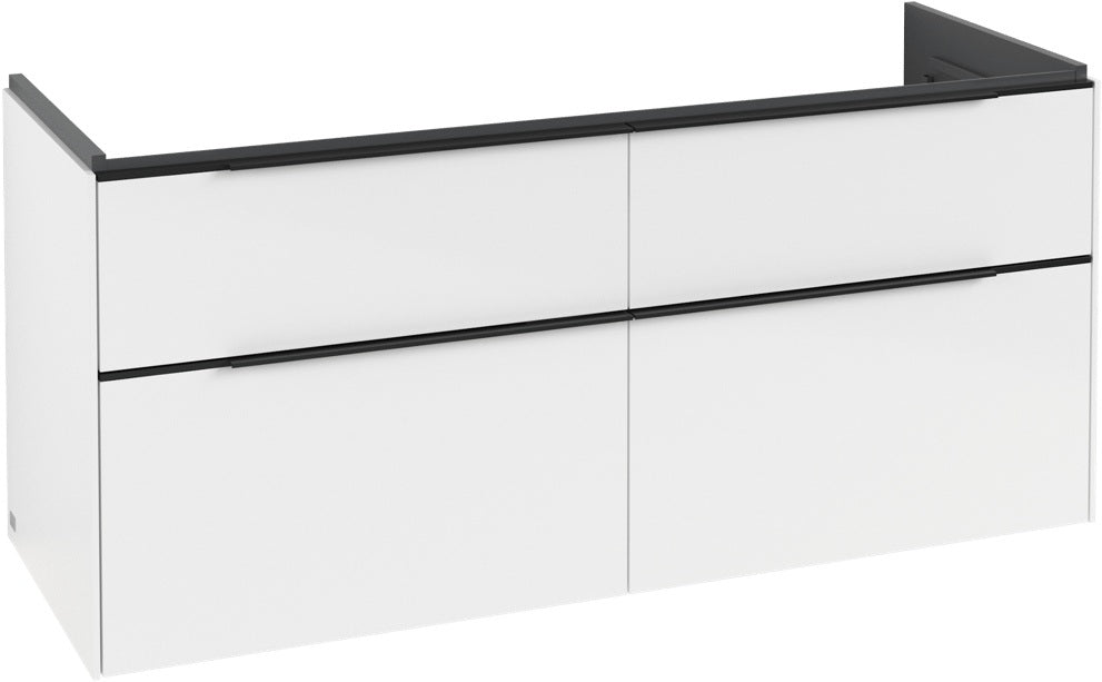 Villeroy & Boch Waschtischunterschrank Subway 3.0 C 602L0, 1272 mm, Brilliant White, mit LED-Beleuchtung