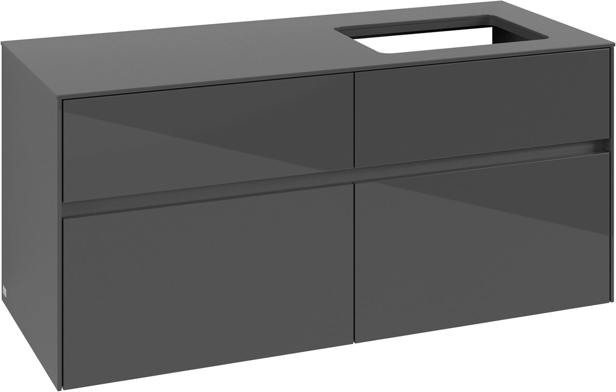 Villeroy & Boch Waschtischunterschrank Collaro C114 1200 mm Glossy White mit 4 Auszügen