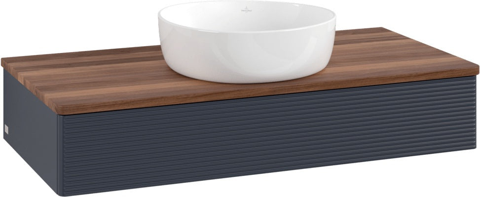 Villeroy & Boch Waschtischunterschrank Antao 1000 mm Anthrazit Matt mit Auszugsbeleuchtung