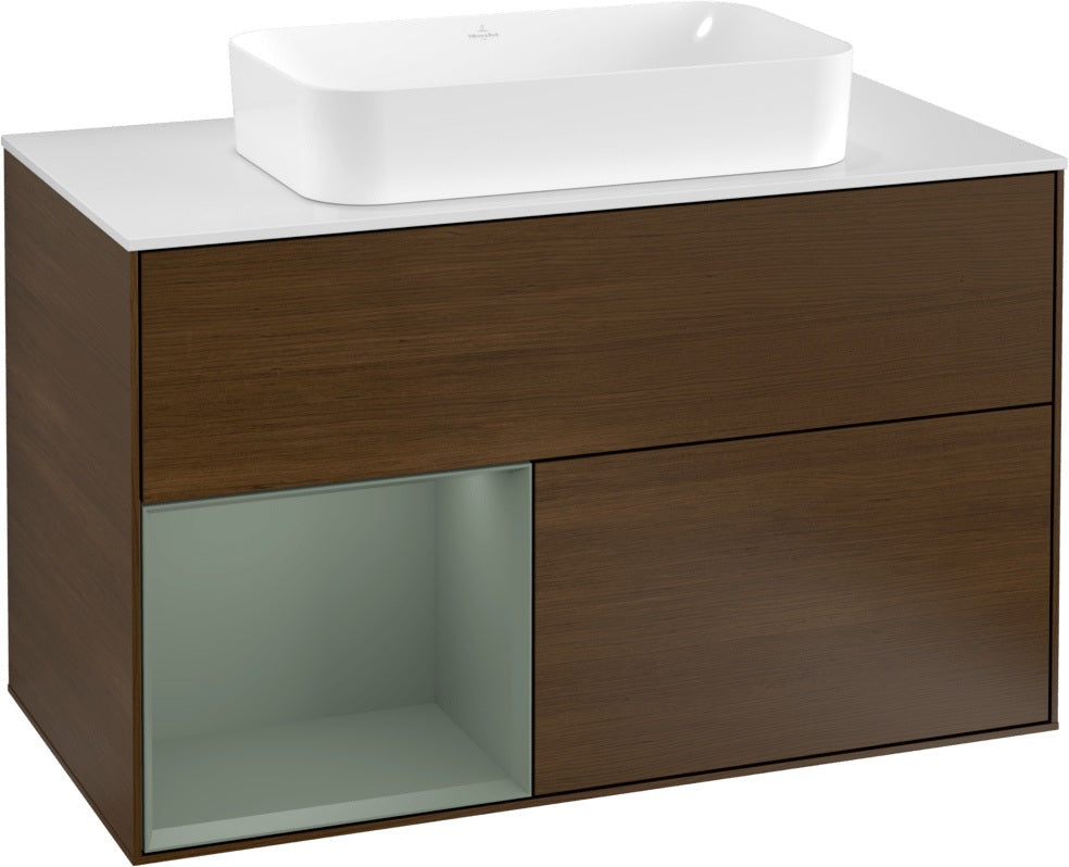 Villeroy & Boch Waschtischunterschrank Finion G241GF Glossy White Lacquer 1000 mm mit Beleuchtung