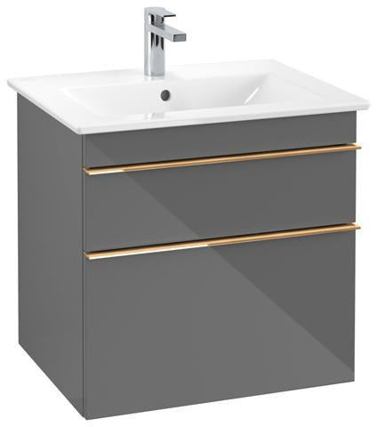 Villeroy & Boch VENTICELLO Waschtischunterschrank 603 mm Santana Oak mit 2 Auszügen und Glasabtrennungen