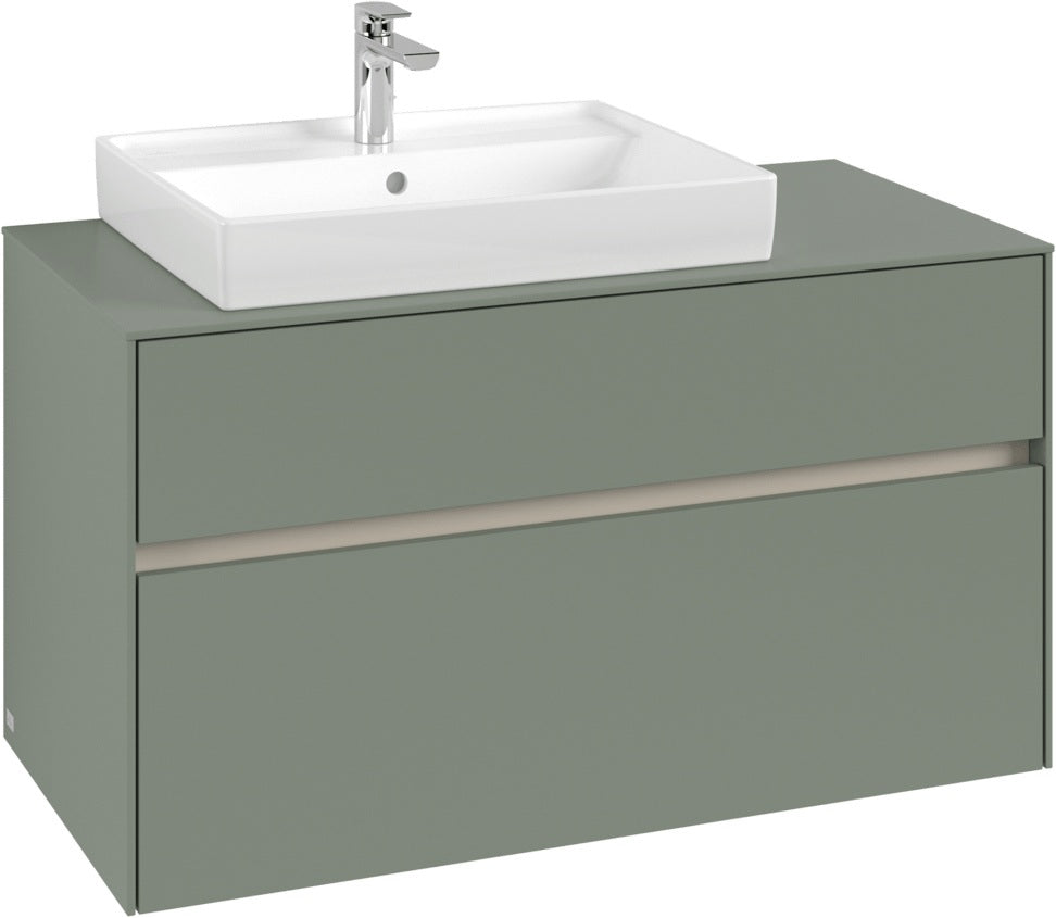 Villeroy & Boch Waschtischunterschrank Collaro C017 B0 1000 mm White Oak mit Beleuchtung und SoftClosing