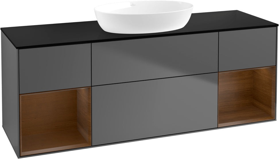 Villeroy & Boch Finion Waschtischunterschrank 1600 mm Glossy White Lacquer mit Beleuchtung