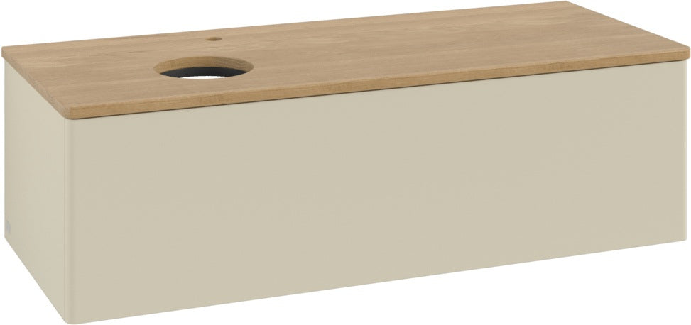 Villeroy & Boch Waschtischunterschrank Antao K33051 1200 mm Anthrazit Matt Lack mit Hahnlochbohrung