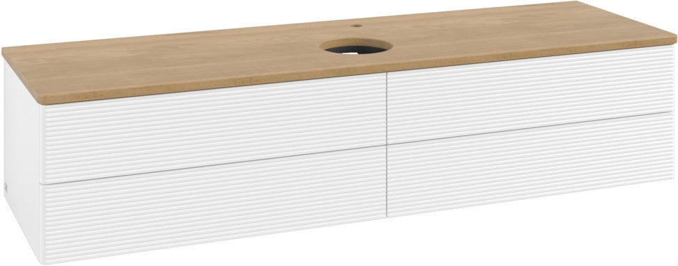 Villeroy & Boch Waschtischunterschrank Antao 1600 mm Glossy White Lacquer mit 4 Auszügen