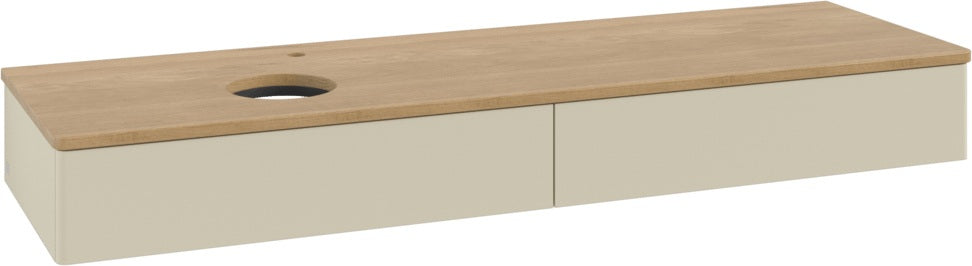 Villeroy & Boch Waschbeckenunterschrank Antao L15051 1600 mm Anthrazit Matt mit Auszugsbeleuchtung