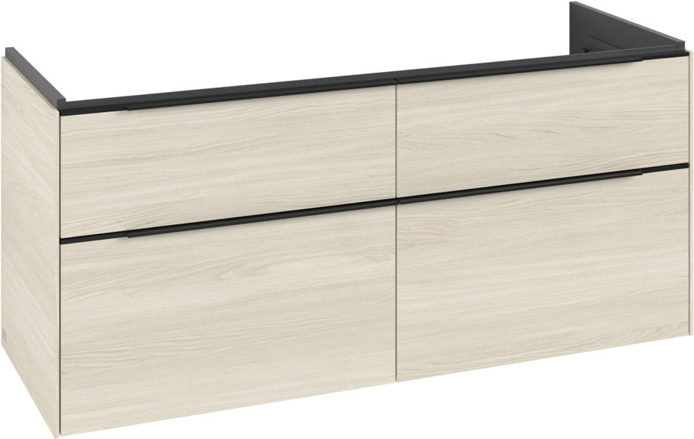 Villeroy & Boch Subway 3.0 Waschtischunterschrank 1272 mm Brilliant White mit 4 Auszügen