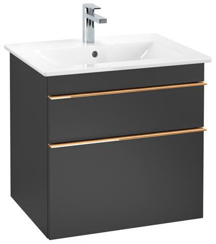 Villeroy & Boch VENTICELLO Waschtischunterschrank 603 mm Santana Oak mit 2 Auszügen und Glasabtrennungen