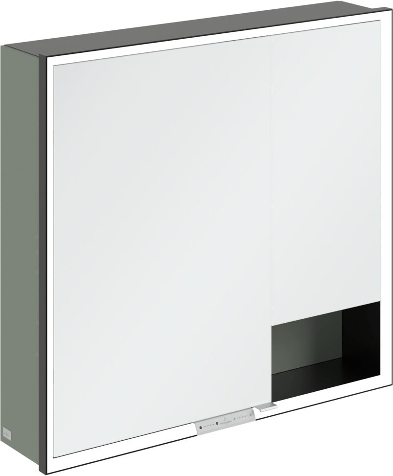 Villeroy & Boch Spiegelschrank My View+ B48110 1000 mm Graphite mit LED-Beleuchtung und SoftClosing