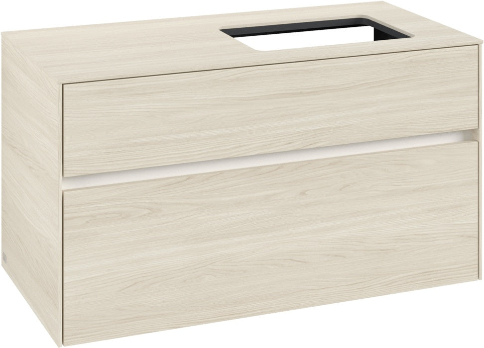 Villeroy & Boch Waschtischunterschrank Collaro C11100 White Oak 1000 mm mit SoftClosing