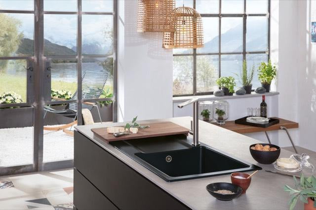 Villeroy & Boch Einbauspüle Siluet 60 TitanCeram Ebony CeramicPlus 1000x510mm reversibel