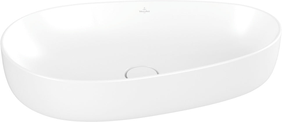 Villeroy & Boch Aufsatzwaschbecken Antao 4A7240 asymmetrisch Almond CeramicPlus 400 mm
