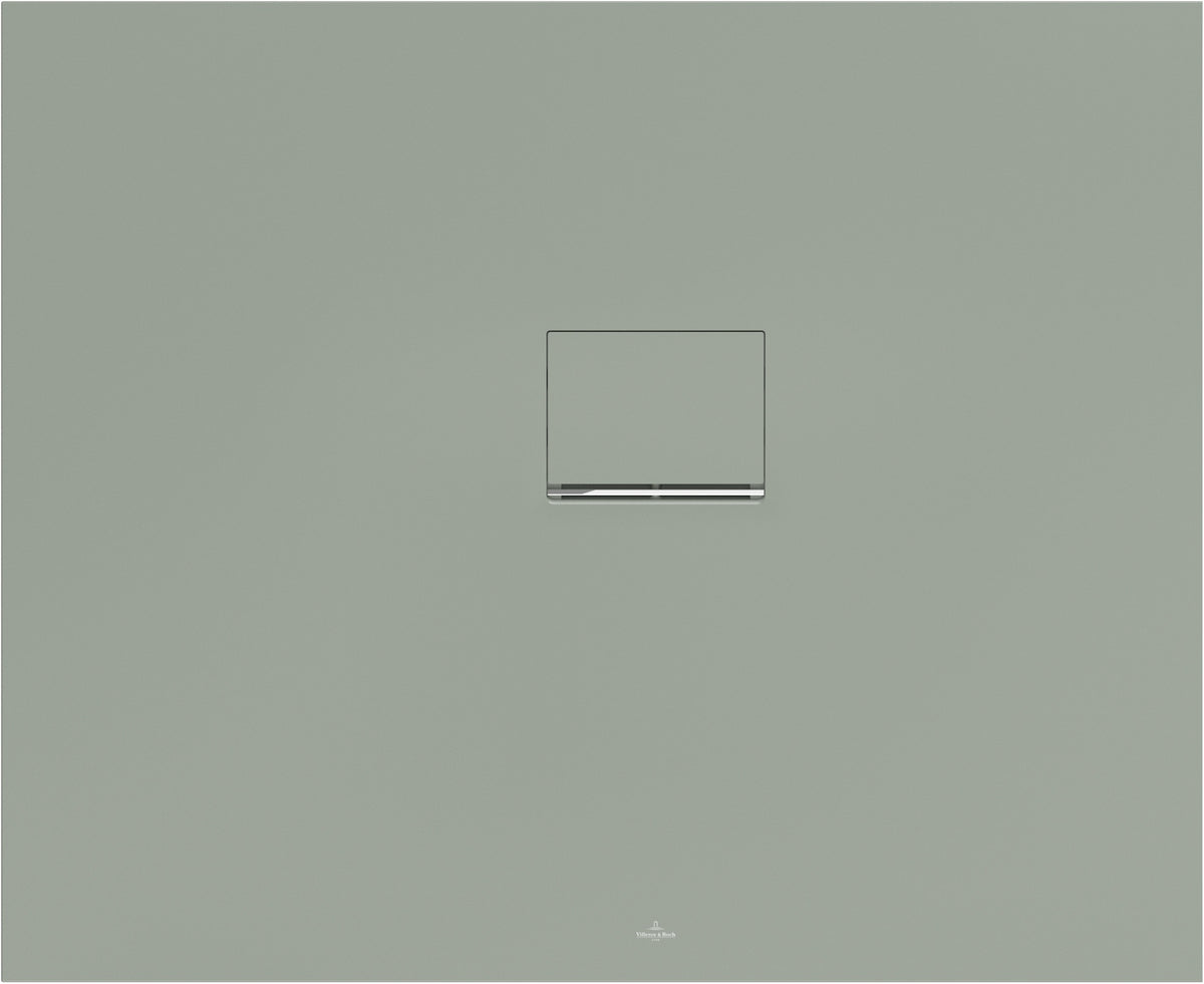 Villeroy & Boch Squaro Infinity Duschwanne 1100x700mm Morning Green – Rechteckig, Rutschhemmung C, Quaryl