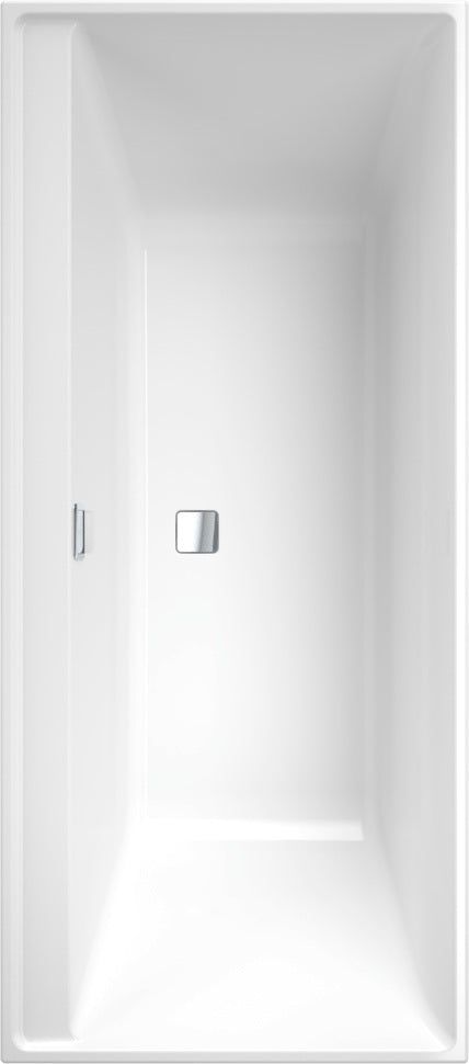 Villeroy & Boch Collaro Rechteck-Badewanne 1700x750mm Weiß Alpin – Acryl Einbauwanne mit Überlauf