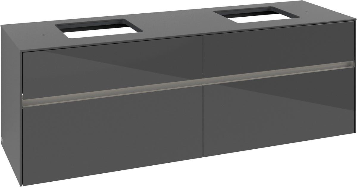 Villeroy & Boch Waschbeckenunterschrank Collaro C137 B0 1600 mm Glossy White mit Beleuchtung