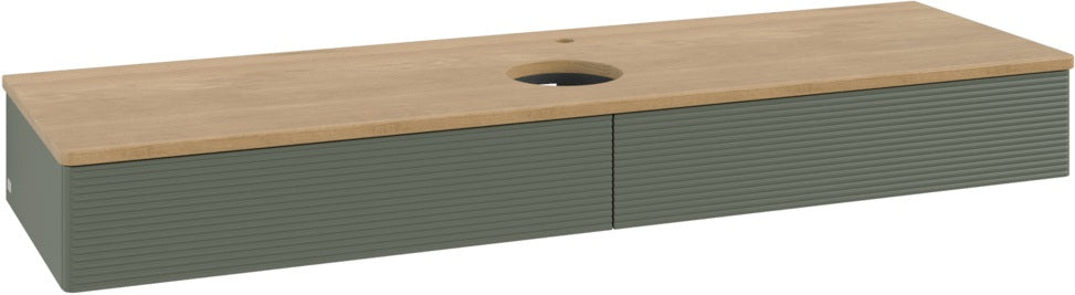 Villeroy & Boch Waschtischunterschrank Antao K14151 1600 mm Anthrazit Matt mit Hahnlochbohrung