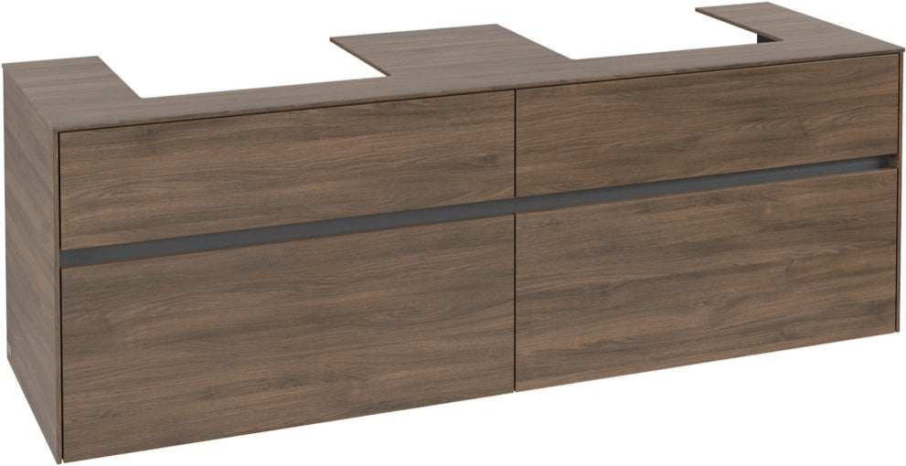 Villeroy & Boch Waschtischunterschrank Collaro C021 Arizona Oak 1600 mm mit 4 Auszügen