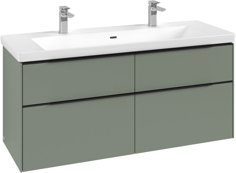 Villeroy & Boch Waschtischunterschrank Subway 3.0 C 602L0, 1272 mm, Brilliant White, mit LED-Beleuchtung