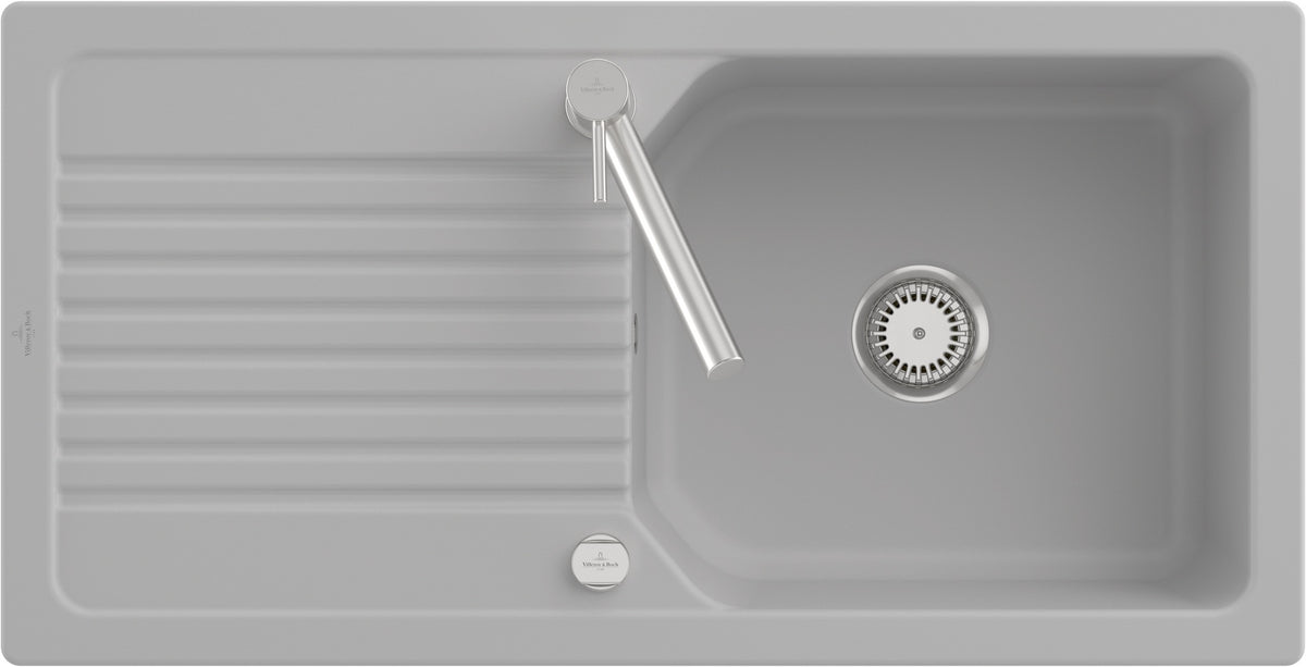 Villeroy & Boch Flächenbündige Spüle Linara 60 Flat Ivory CeramicPlus 980x490mm