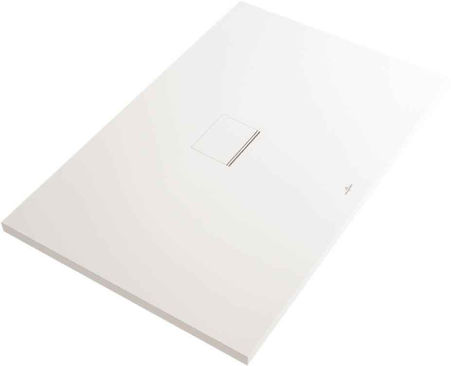 Villeroy & Boch Squaro Infinity Duschwanne 1800x1000mm Stone White – Rechteck, Rutschhemmung C