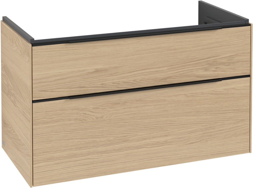 Villeroy & Boch Subway 3.0 Waschtischunterschrank C570L0 Brilliant White mit LED-Beleuchtung und SoftClosing