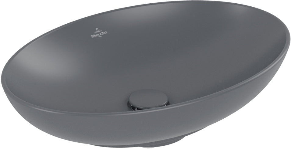 Villeroy & Boch Aufsatzwaschbecken Loop & Friends 4A4 701 – Oval, Stone White CeramicPlus, 560x380 mm