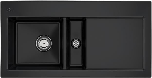 Villeroy & Boch Einbauspüle Subway 60 Ebony CeramicPlus 1000x510mm Keramik