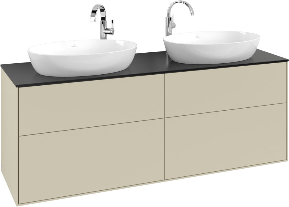 Villeroy & Boch Finion Waschbeckenunterschrank 1600 mm Glossy White Lacquer mit Beleuchtung
