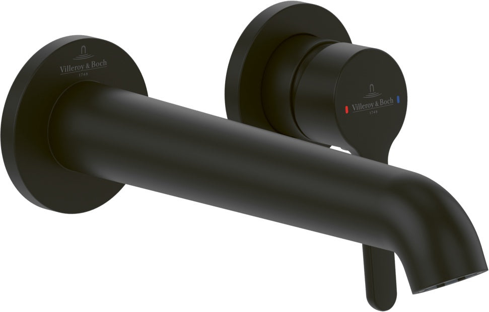 Villeroy & Boch Skyla Waschtischarmatur Matt Black – Einhebelmischer mit AirPlus & AquaSmart