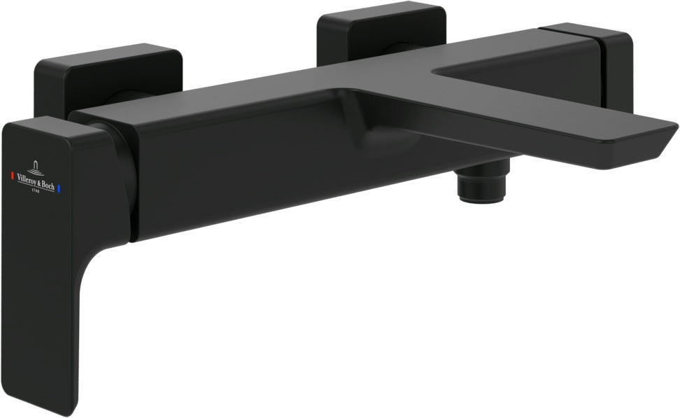 Villeroy & Boch Subway 3.0 Einhebel-Badewannenarmatur TVT112002000 eckig Chrom Wandmontage