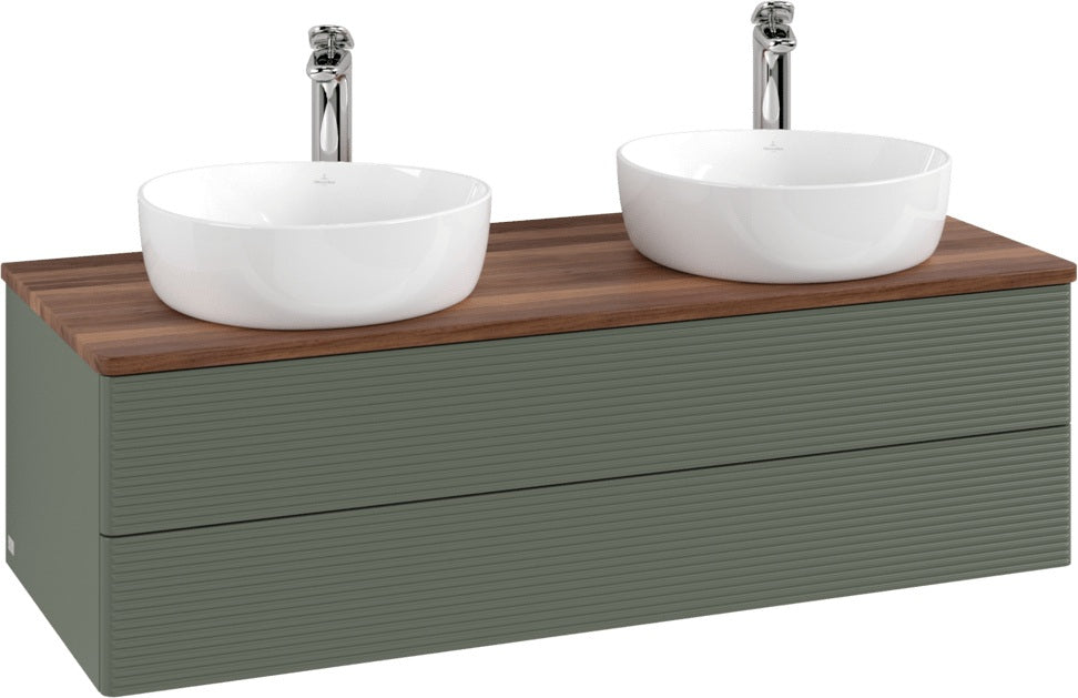 Villeroy & Boch Antao Waschtischunterschrank 1200 mm, 2 Auszüge, Push-Open, Stone Grey Matt