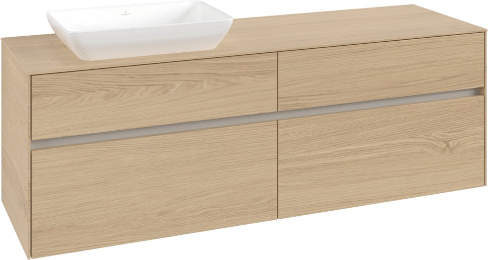 Villeroy & Boch Waschtischunterschrank Collaro 1600 mm Nordic Oak mit 4 Auszügen